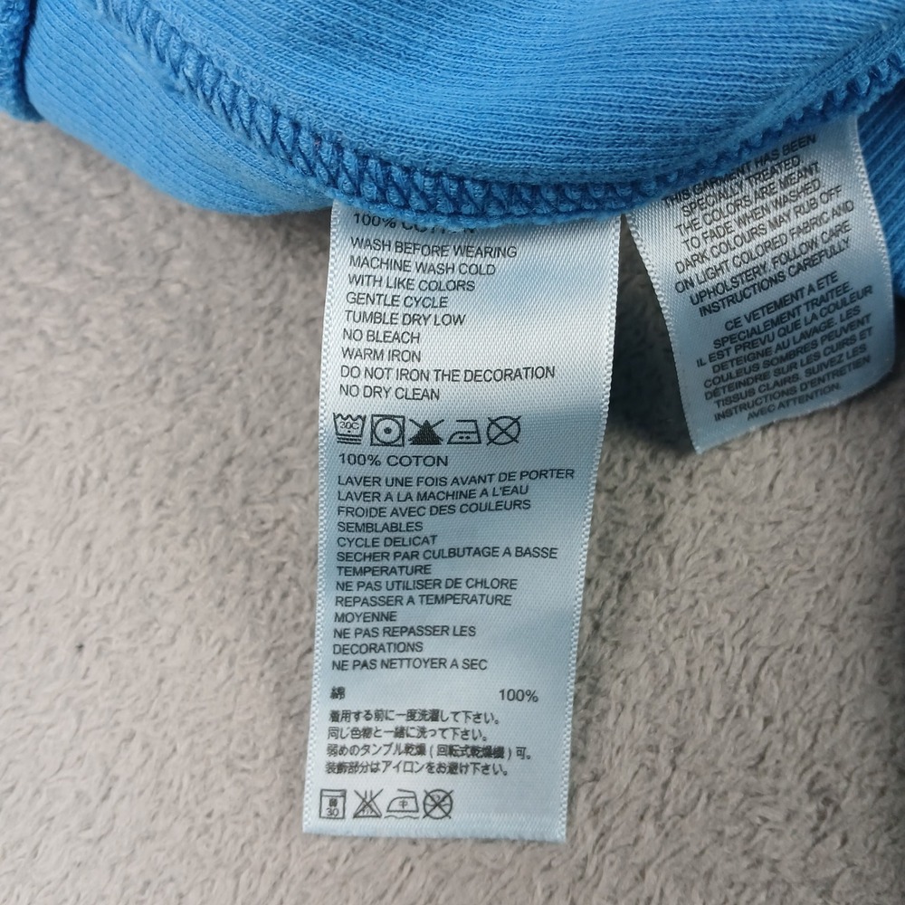 Tommy Bahama Relax Pullover Mens XL Quarter Zip Sweatshirt Blue Cotton - Picture 6 of 12